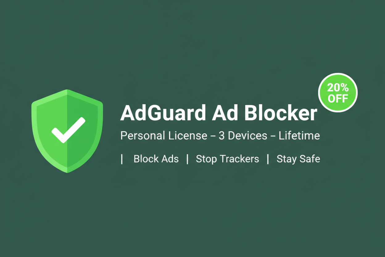 AdGuard Ad Blocker Personal Lifetime Banner