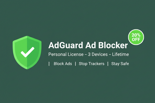 AdGuard Ad Blocker Personal Lifetime Banner